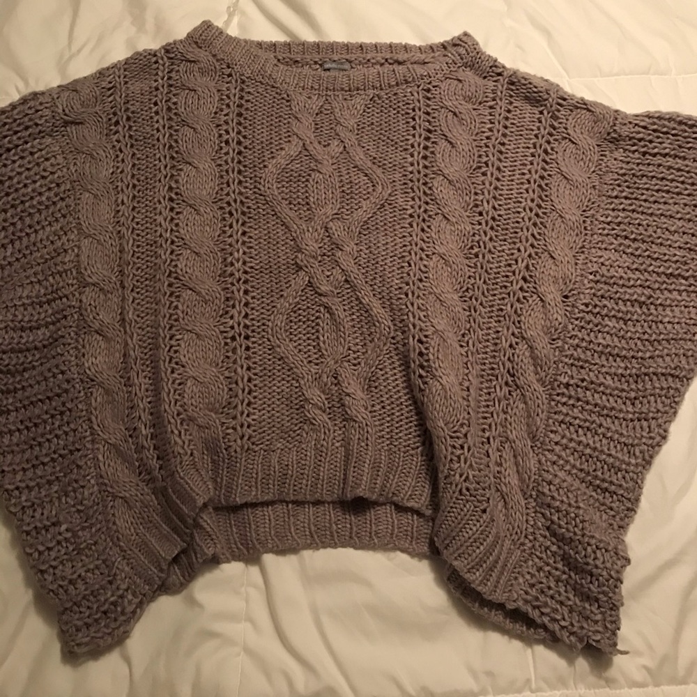 Purple/mauve Oversized cropped sweater